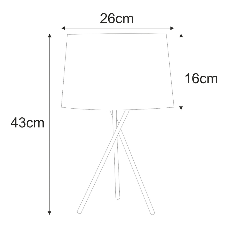 Lampka stołowa / nocna K-4357 REMI GOLD