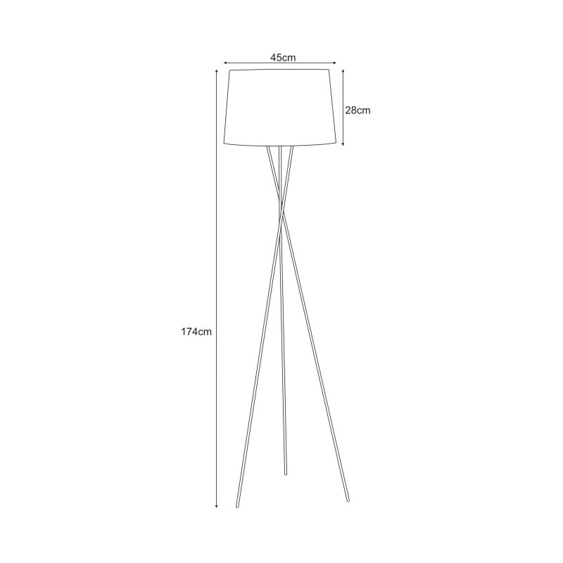 Lampa podłogowa K-4363 REMI WHITE