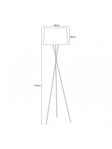Lampa podłogowa K-4363 REMI WHITE