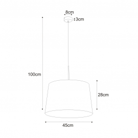 Lampa wisząca K-4360 REMI WHITE