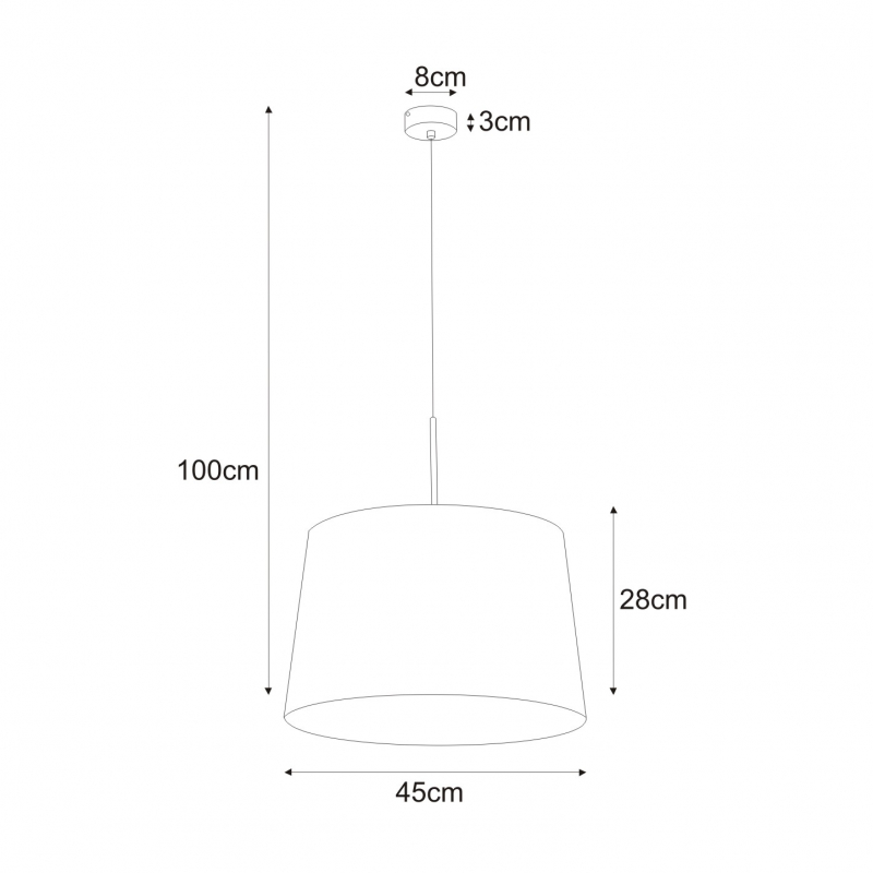 Lampa wisząca K-4360 REMI WHITE