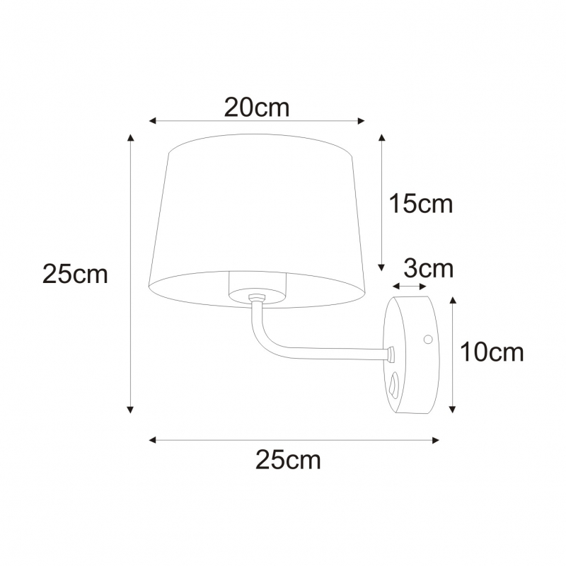 Kinkiet K-4351 REMI BLACK
