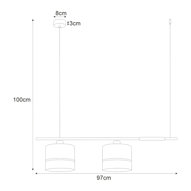 Lampa wisząca K-4366 VIMBO