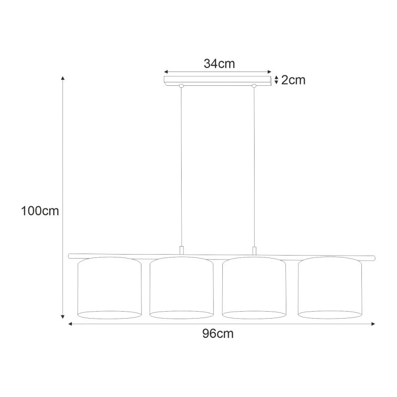 Lampa wisząca K-4377 SEVANA