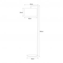 Lampa podłogowa K-4323 SIMONE BLACK