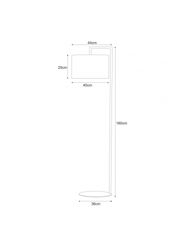 Lampa podłogowa K-4323 SIMONE BLACK