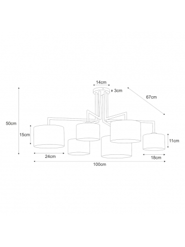 Lampa sufitowa K-4331 SIMONE WHITE