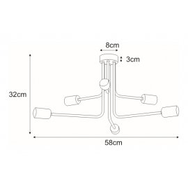 Lampa sufitowa K-4041 PEKA