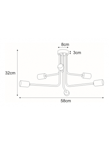 Lampa sufitowa K-4041 PEKA