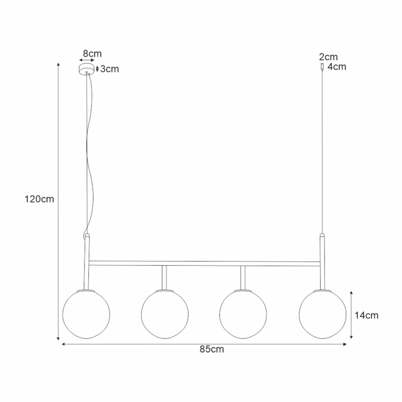 Lampa wisząca K-4883 FARO