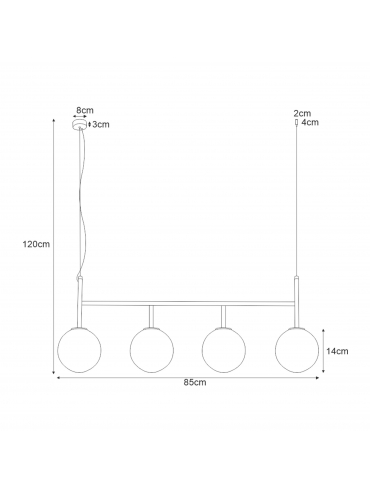 Lampa wisząca K-4883 FARO