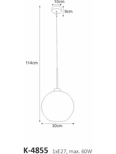 Lampa wisząca K-4855 LAMBERT