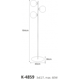 Lampa podłogowa K-4859 LAMBERT