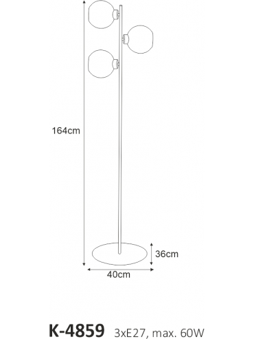 Lampa podłogowa K-4859 LAMBERT