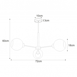 Lampa sufitowa K-4856 LAMBERT