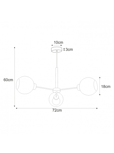 Lampa sufitowa K-4856 LAMBERT
