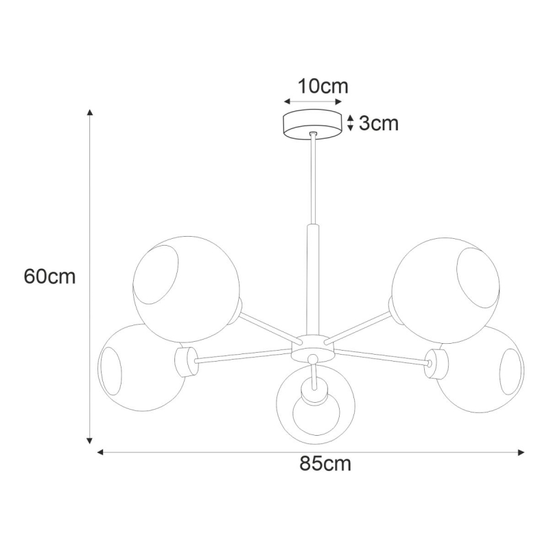 Lampa sufitowa K-4857 LAMBERT
