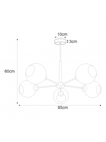 Lampa sufitowa K-4857 LAMBERT