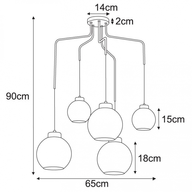 Lampa wisząca K-4875 HORIK