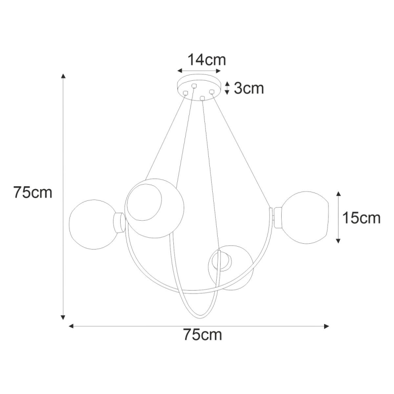 Lampa wisząca K-2628 SIRIUS