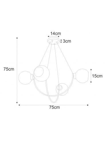 Lampa wisząca K-2628 SIRIUS