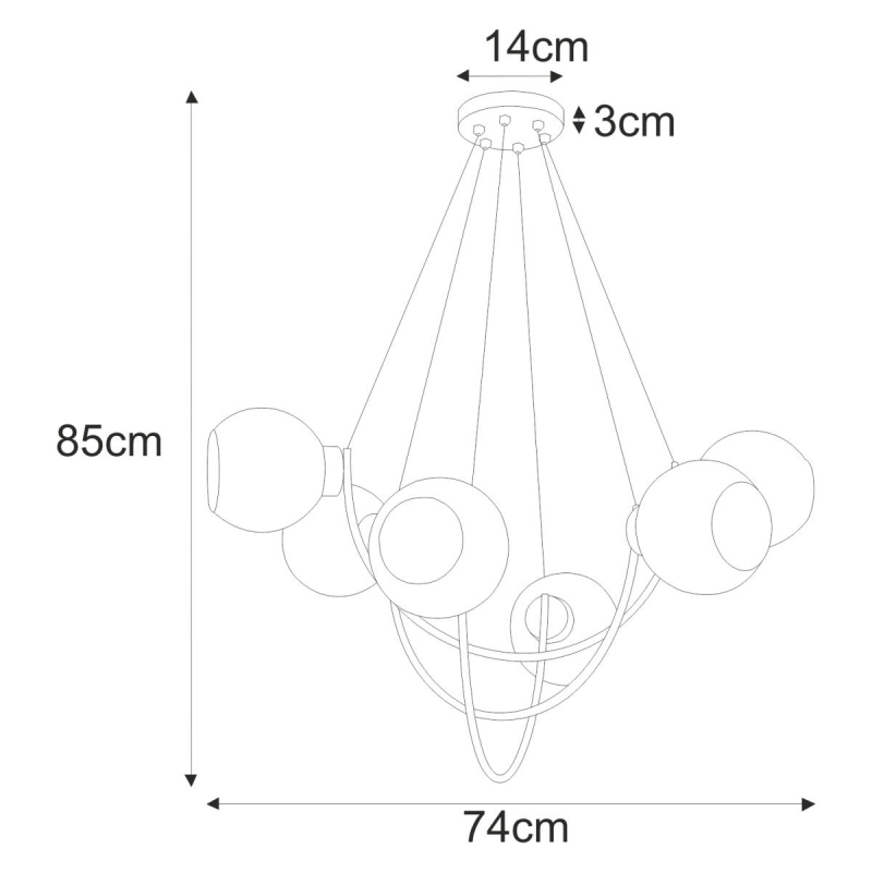 Lampa wisząca K-2629 SIRIUS