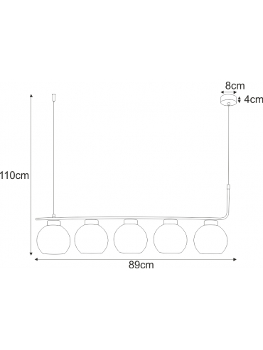 Lampa wisząca K-4882 TORVI