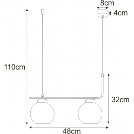 Lampa wisząca K-4880 TORVI