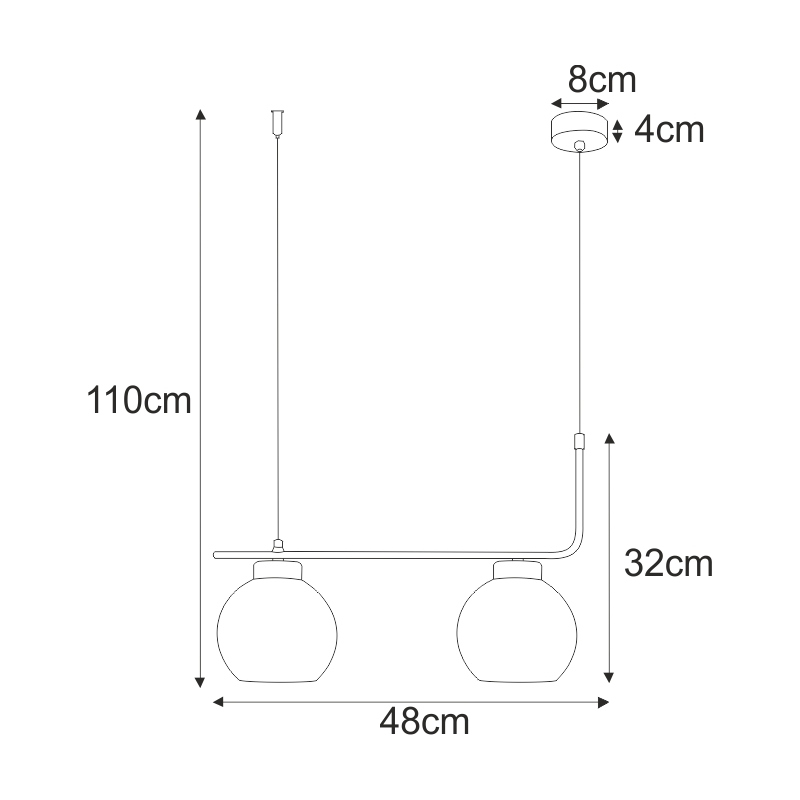 Lampa wisząca K-4880 TORVI