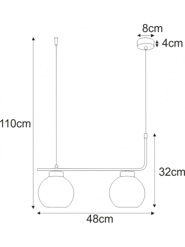 Lampa wisząca K-4880 TORVI