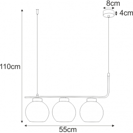 Lampa wisząca K-4881 TORVI