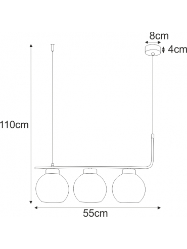 Lampa wisząca K-4881 TORVI