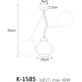 Lampa wisząca K-1585 MELO