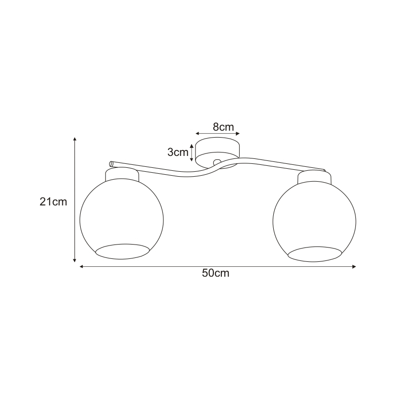 Lampa sufitowa K-2624 AIDEN