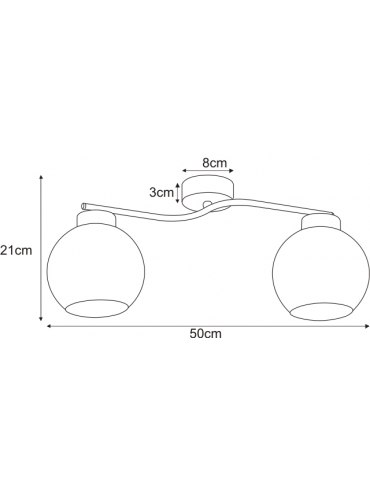 Lampa sufitowa K-2624 AIDEN