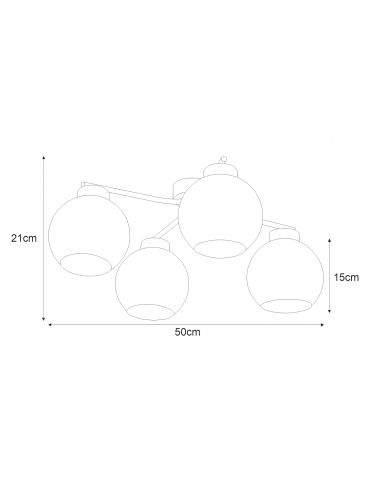 Lampa sufitowa K-2625 AIDEN