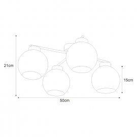 Lampa sufitowa K-2627 AIDEN II