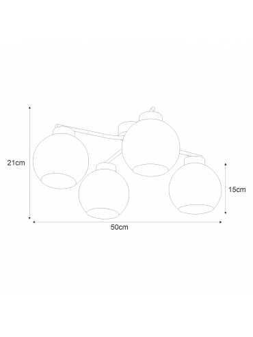 Lampa sufitowa K-2627 AIDEN II