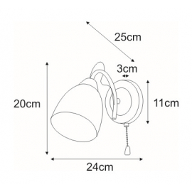 Kinkiet K-JSL-6218/1W CHR ARON