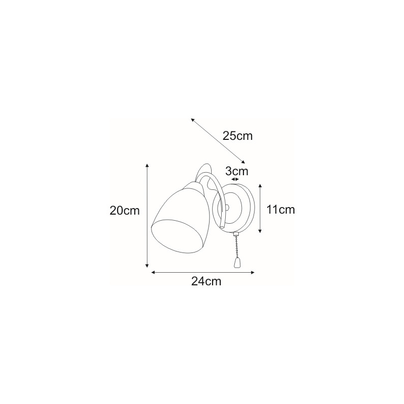 Kinkiet K-JSL-6218/1W CHR ARON