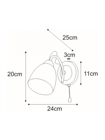Kinkiet K-JSL-6218/1W CHR ARON