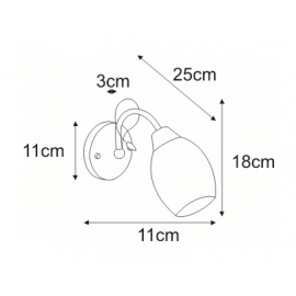 Kinkiet K-JSL-8588/1W CHR MALIBU