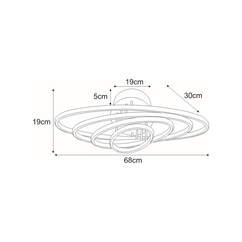 Lampa sufitowa K-8105 CORINA