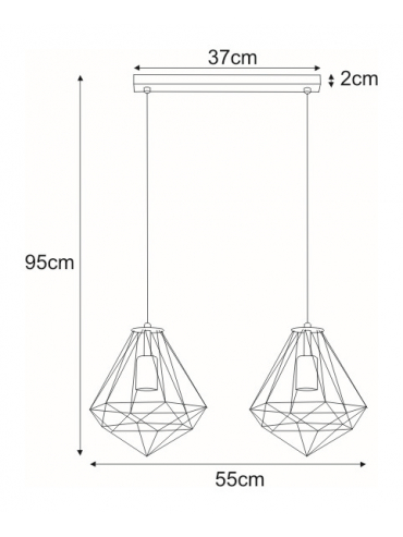 Lampa wisząca K-4811 GOLD