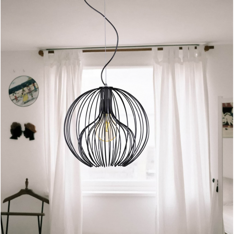 Lampa wisząca K-3405 CZARNY TORI