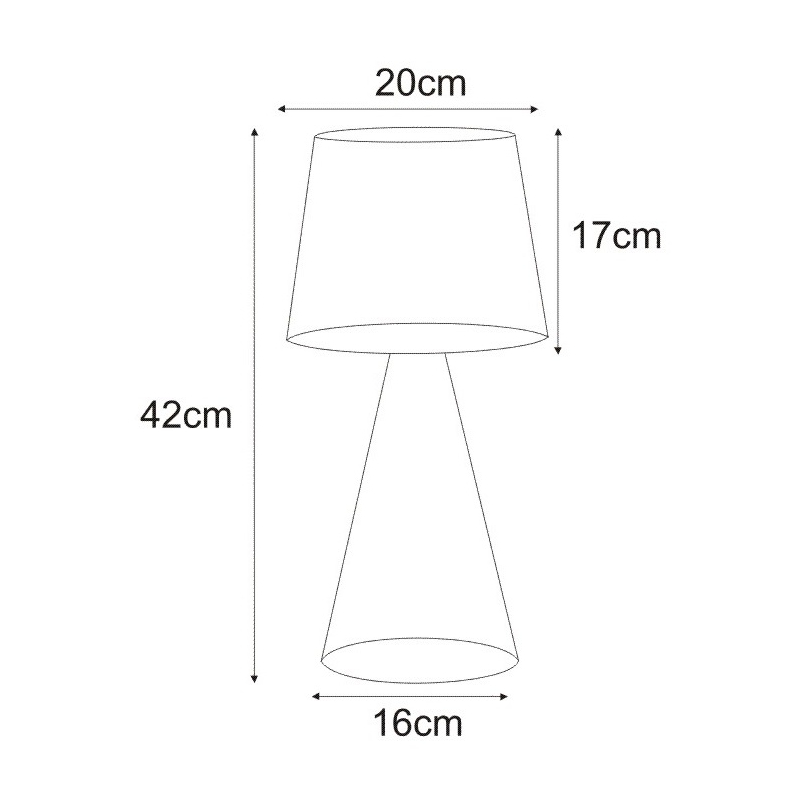 Lampka stołowa / nocna K-4642 SOUL BLACK
