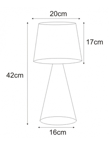 Lampka stołowa / nocna K-4642 SOUL BLACK