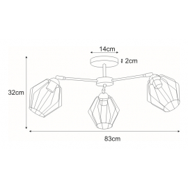 Lampa sufitowa K-3770 BENET