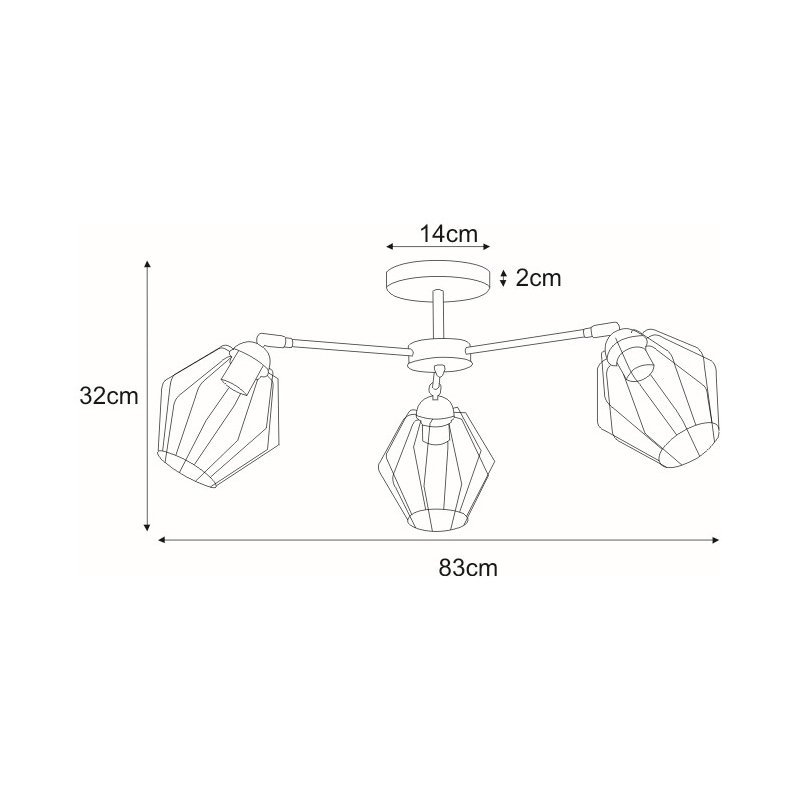 Lampa sufitowa K-3770 BENET