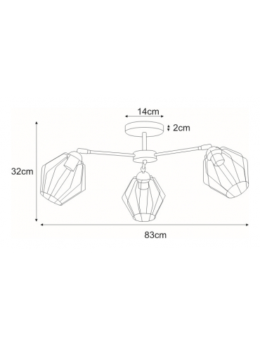 Lampa sufitowa K-3770 BENET